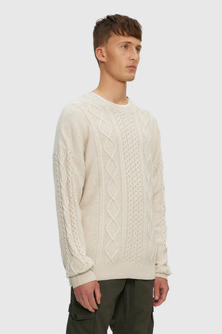 Cable Knit Sweater - Birch