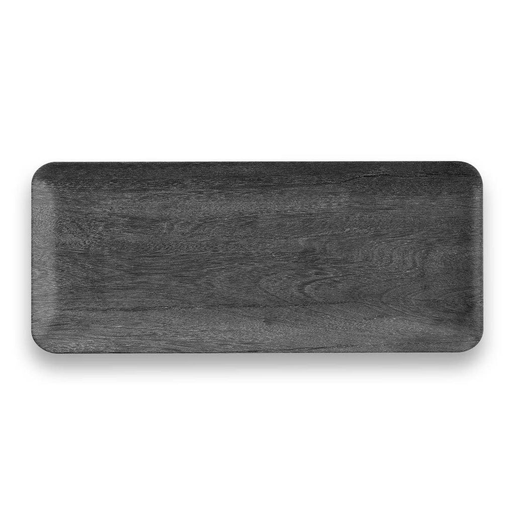 Faux Real Blackened Wood Tray