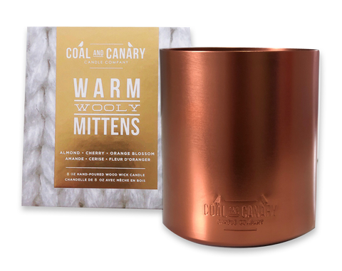 Warm Wooly Mittens Metallic - Copper