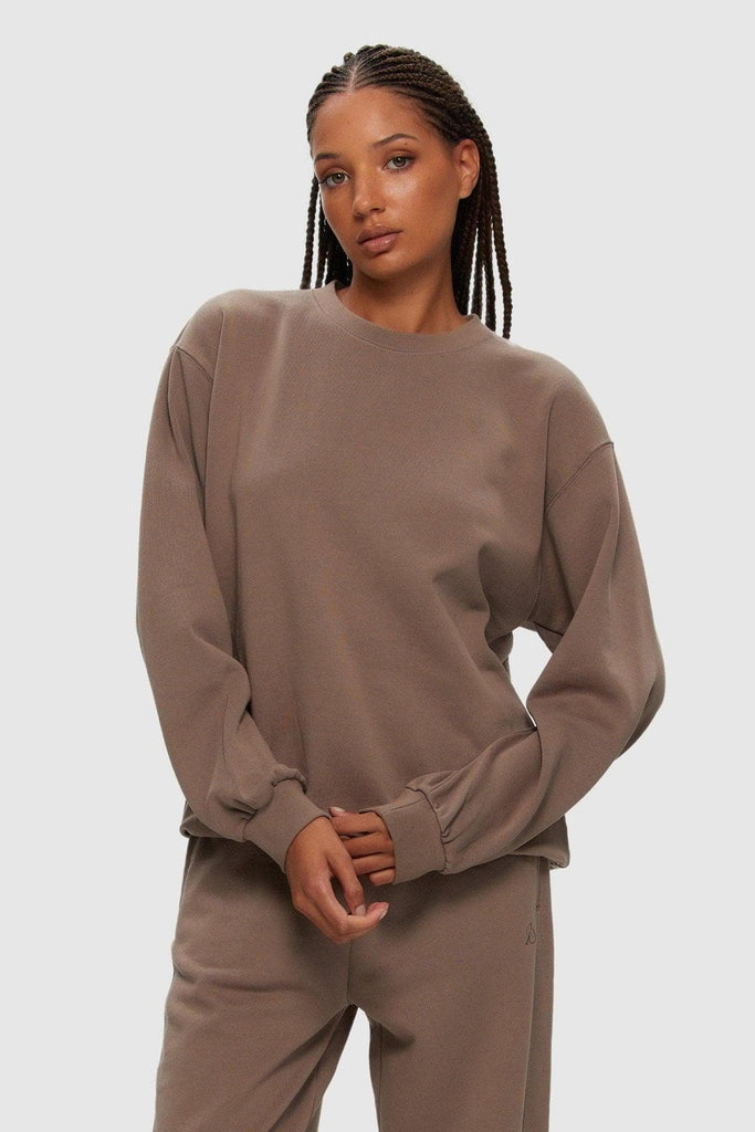 Crew Sweater - Taupe