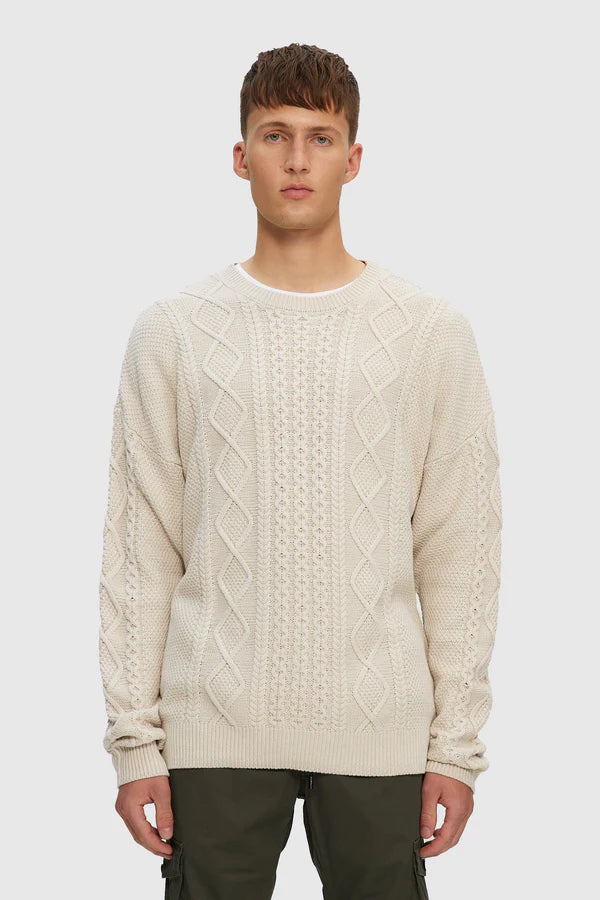 Cable Knit Sweater - Birch