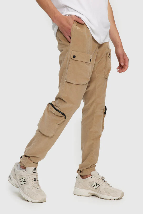 Corduroy Utility Pants - Beige