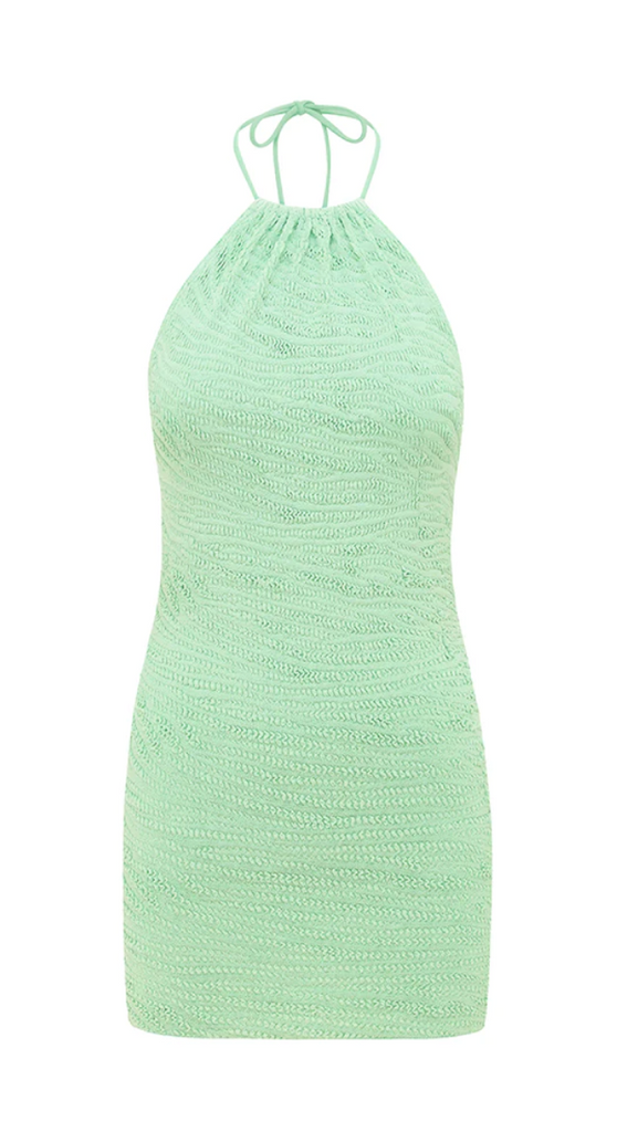 Imogen Dress - Mint Tiger