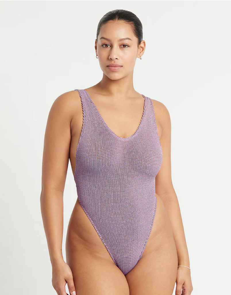 Lurex Ring Alicia One Piece - Lavender