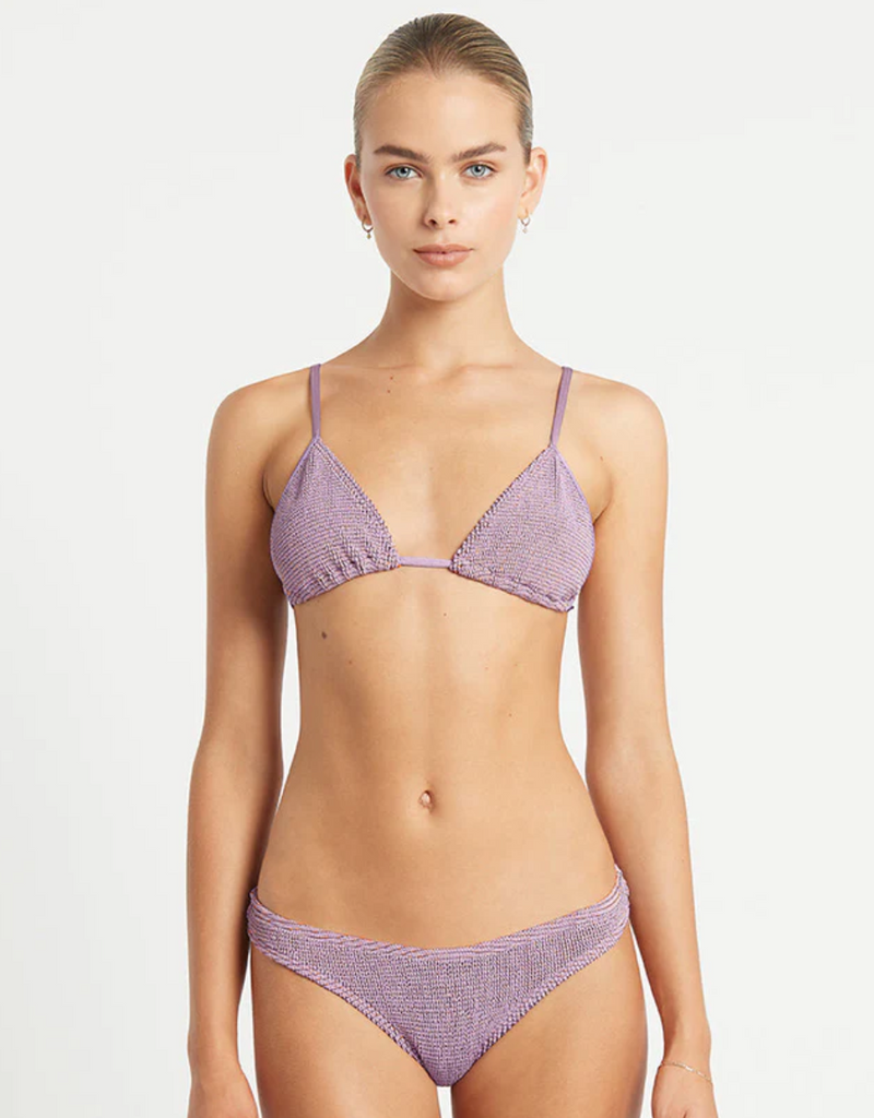 Lurex Luana Triangle Top - Lavender