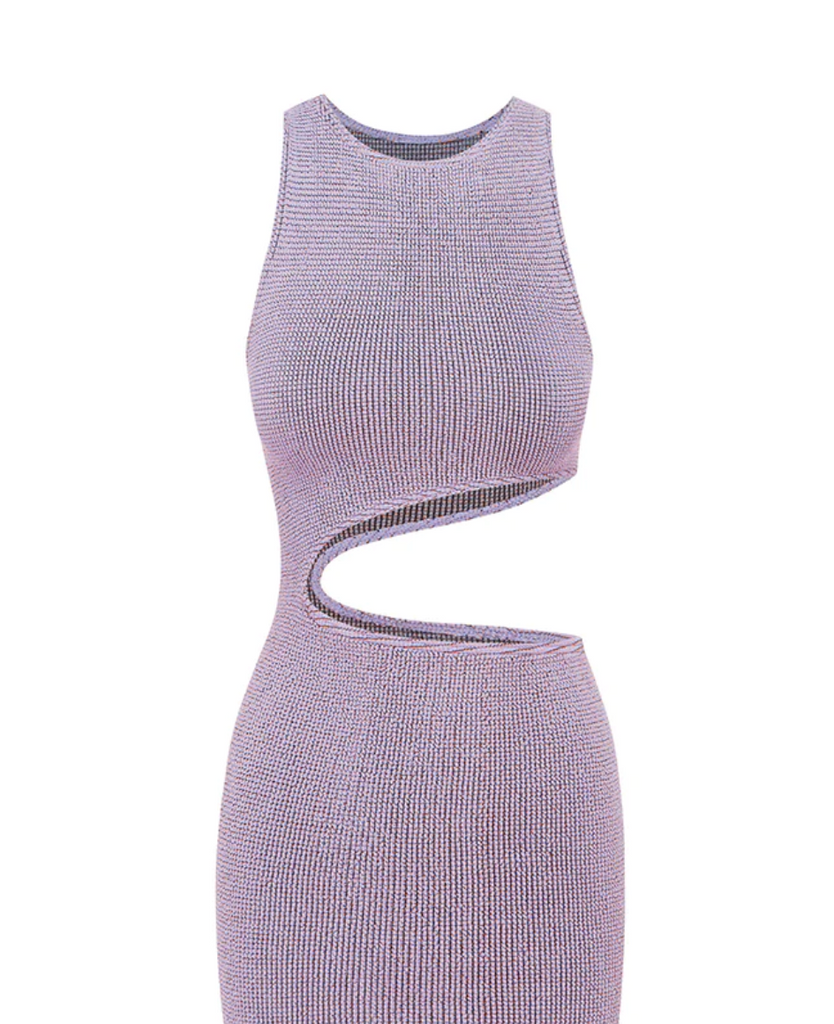 Lurex Elissa Dress - Lavender