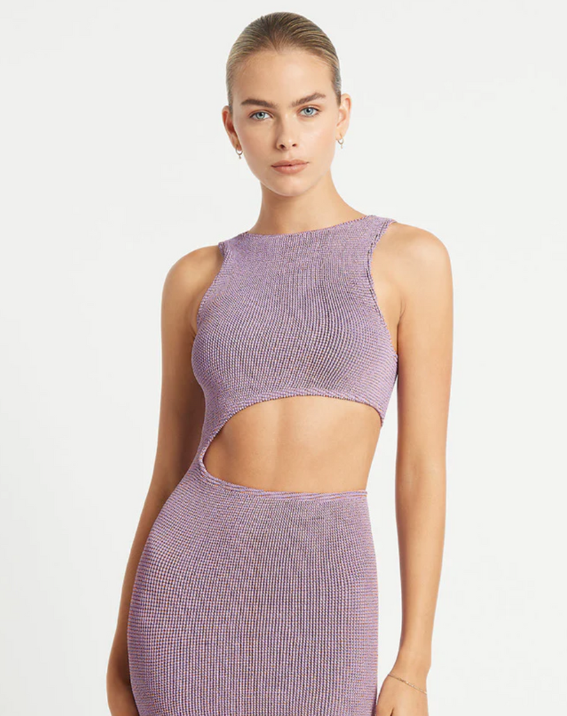 Lurex Elissa Dress - Lavender