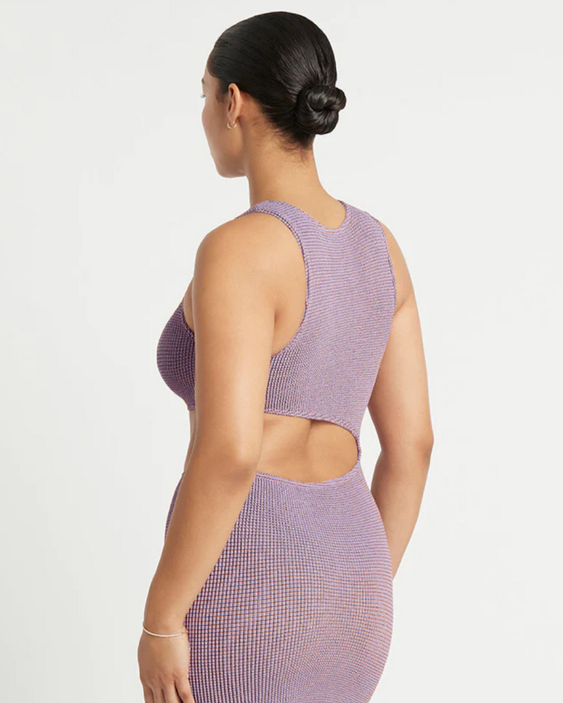 Lurex Elissa Dress - Lavender