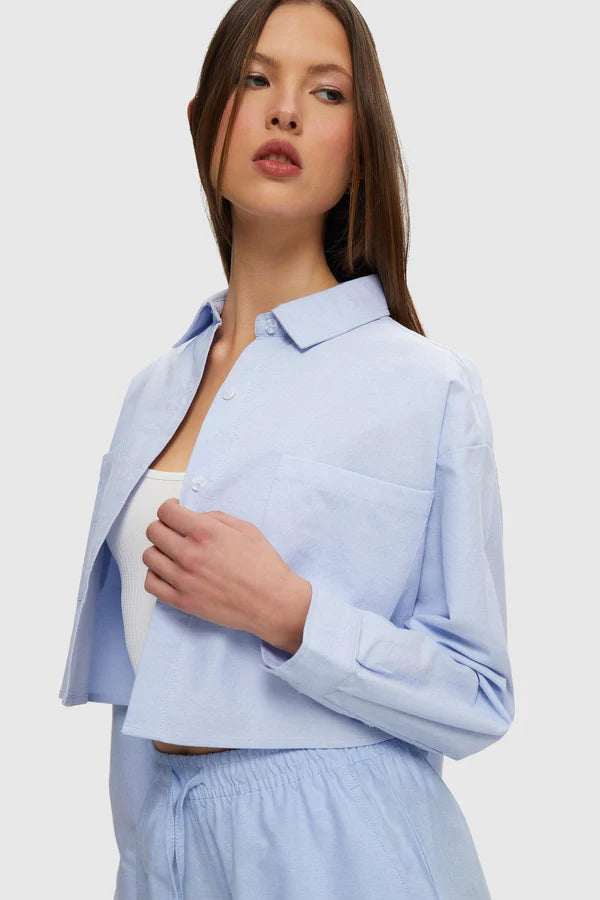 Cropped Oxford Shirt