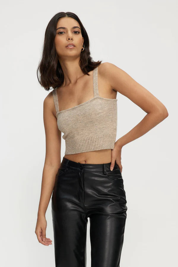 Sculpted Tube Top - Caramel