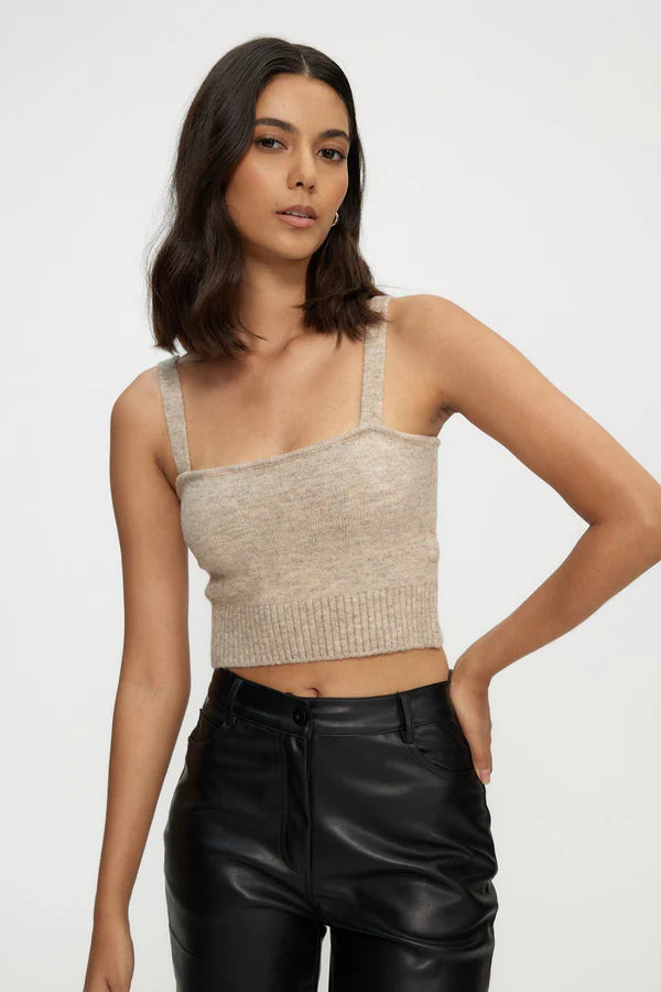 Sculpted Tube Top - Caramel