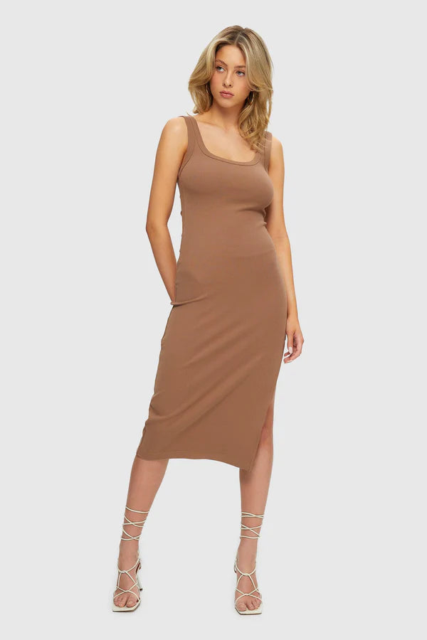 Midi Tank Dress - Nutmeg