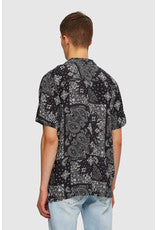 Beach Shirt - Black Paisley