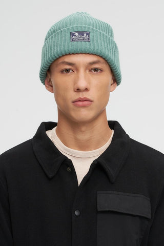 Knitted Beanie - Duck Green