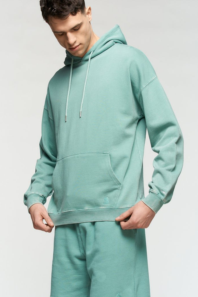 Vintage Washed Hoodie - Beryl Green