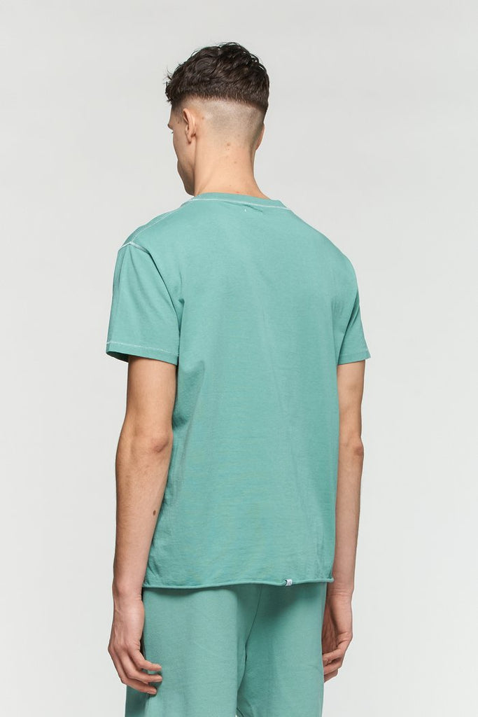 Pigment Raw Tee - Beryl Green