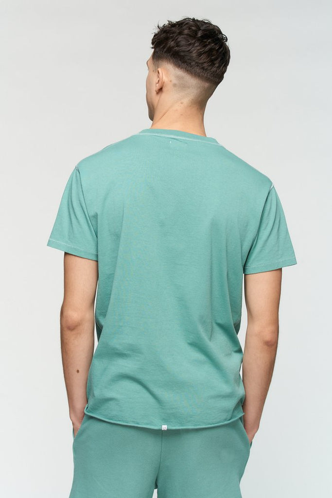 Pigment Raw Tee - Beryl Green