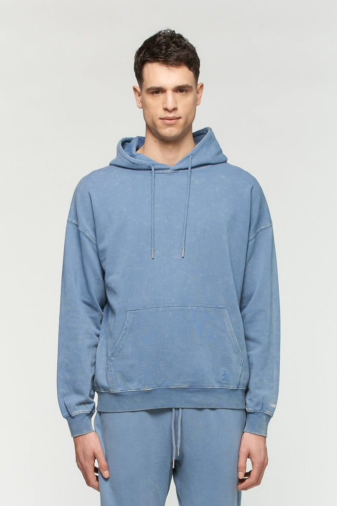 Vintage Washed Hoodie - Captain Blue
