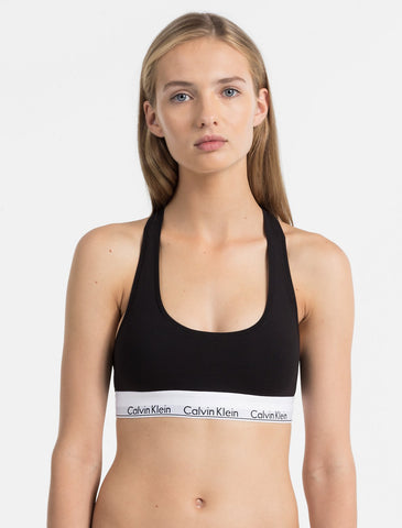 Modern Racerback Bralette - Black