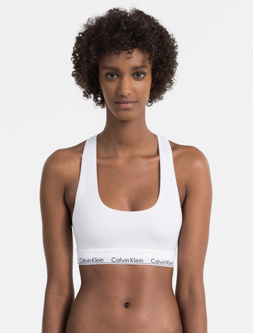 Modern Racerback Bralette - White