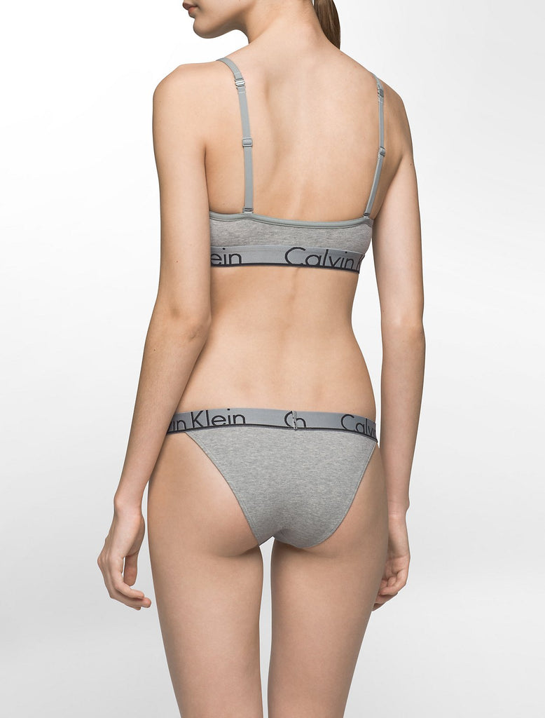 Logo Triangle Bra - Grey