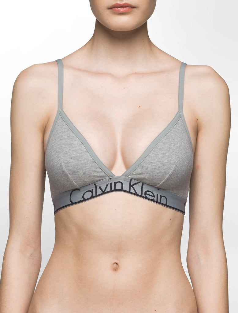 Logo Triangle Bra - Grey