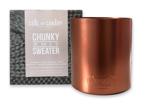 Chunky Knit Sweater Metallic - Copper