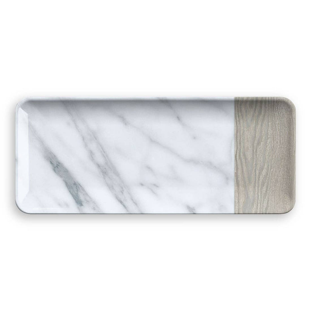Mixed Material Carrara & French Oak Platter