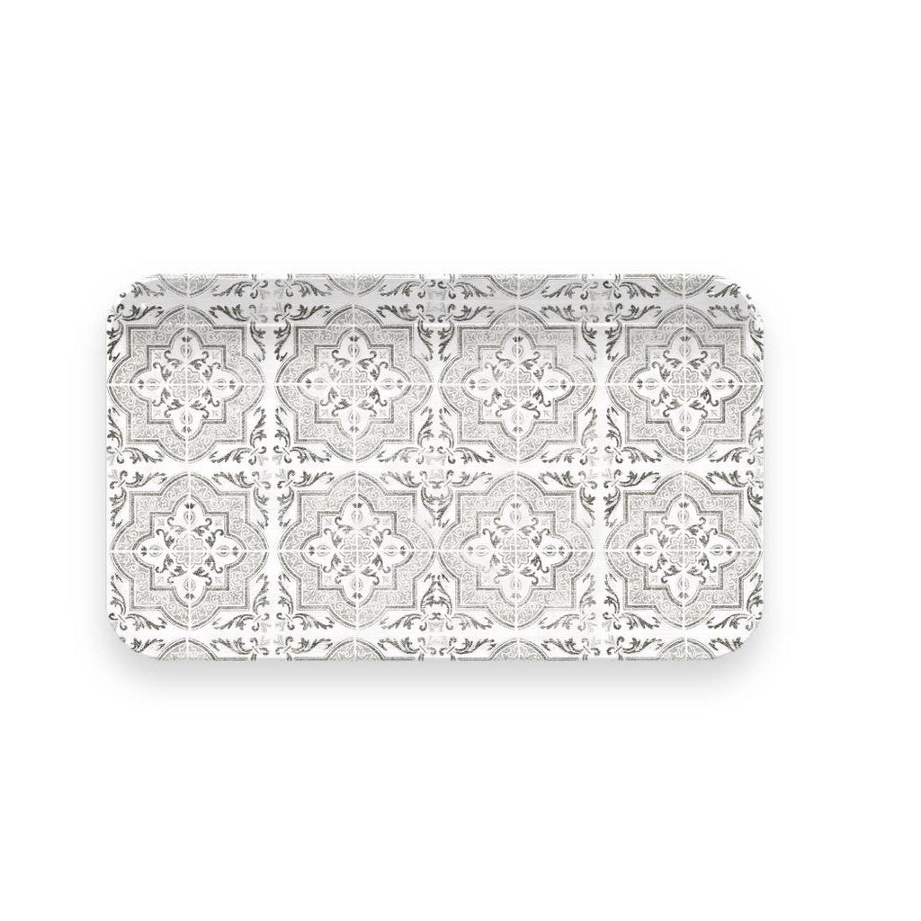 Portico Tile Small Matte Tray - Grey