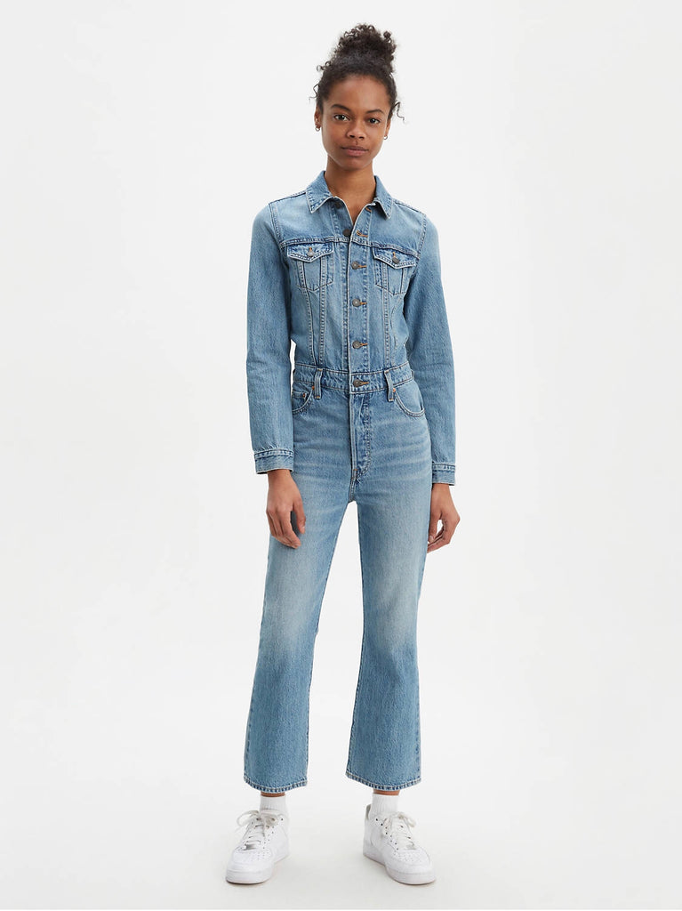 Levi's® Womens Short Sleeve Denim Heritage Jumpsuit