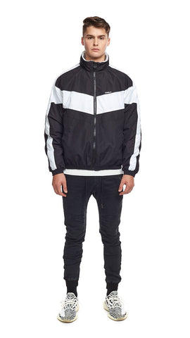Winter Track Jacket - Black/White