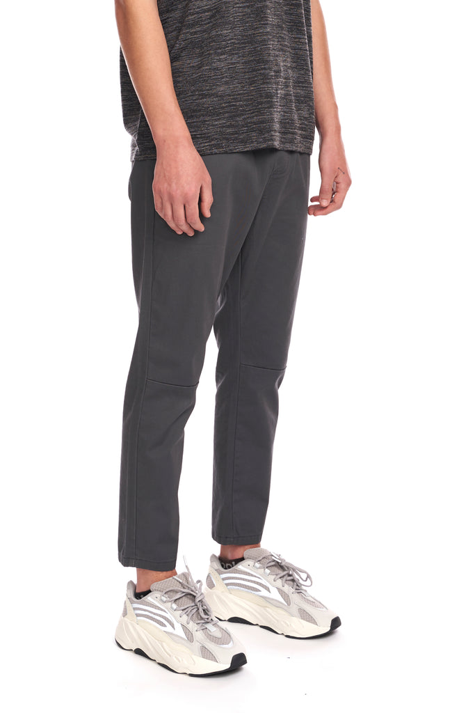 Cropped Ankle Chino - Charcoal