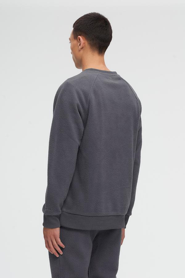 Pile Raglan Crew - Charcoal