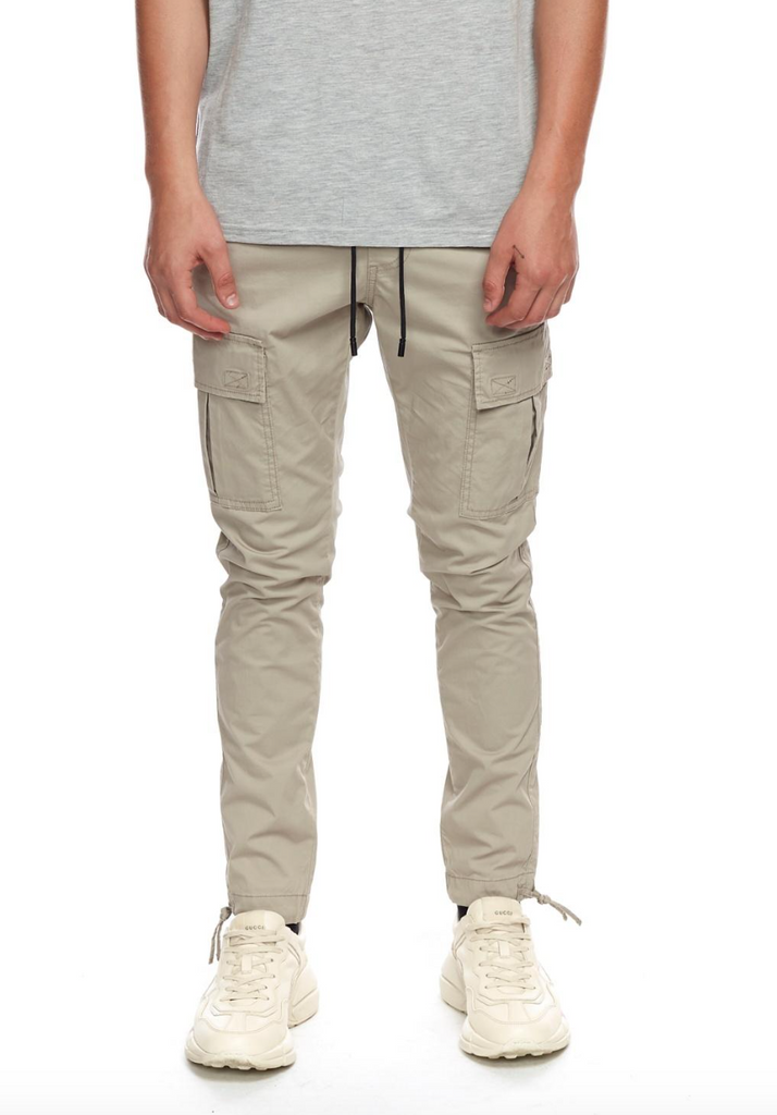 Lightweight Cargo Trousers - Beige