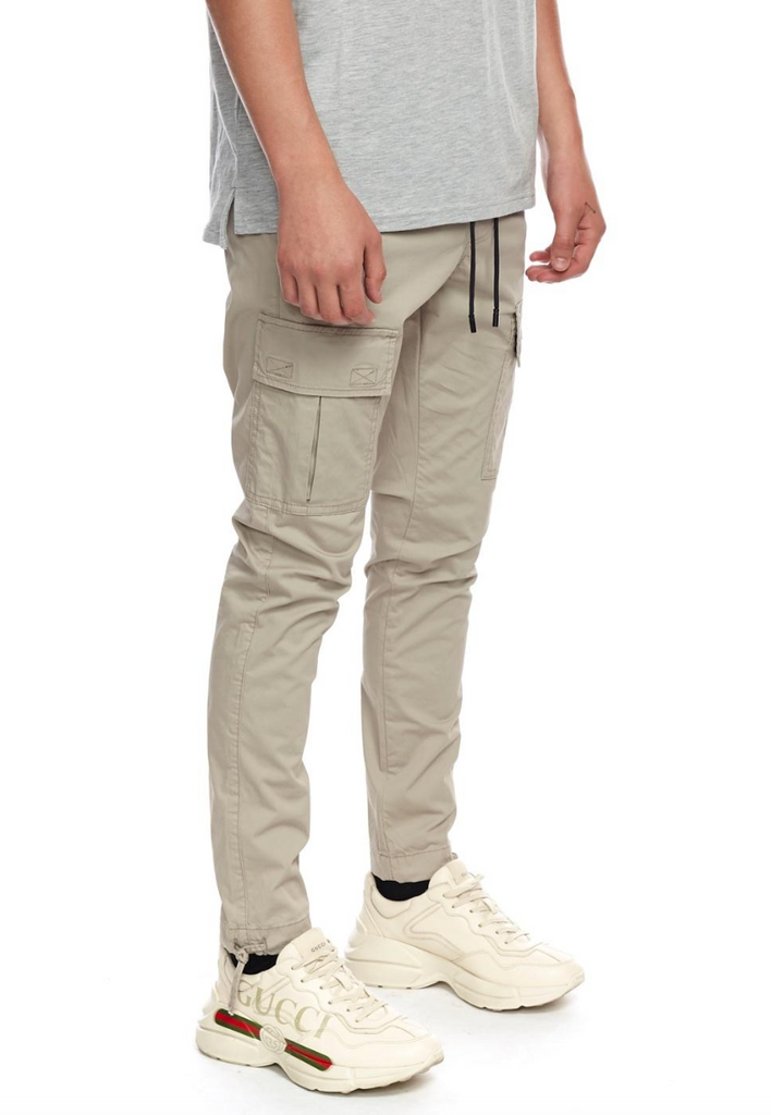 Lightweight Cargo Trousers - Beige