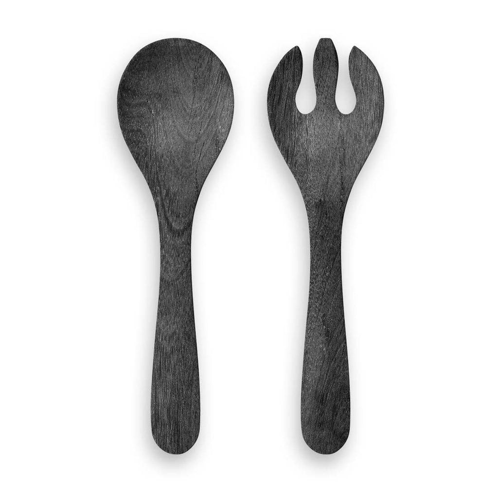 Faux Real Blackened Wood Servers