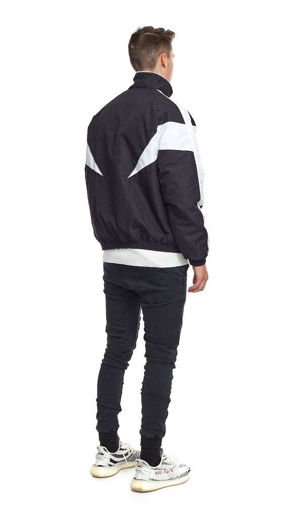 Winter Track Jacket - Black/White