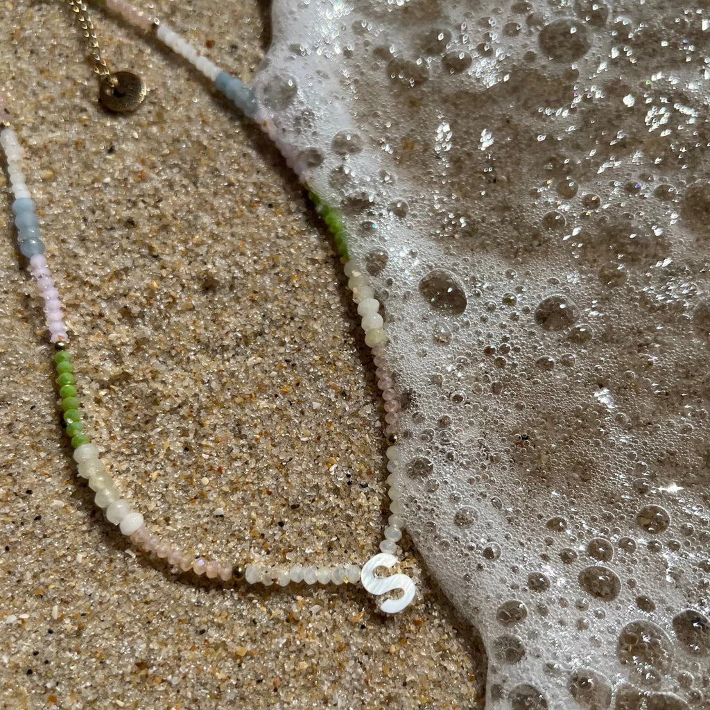 Beaded Initial Necklace