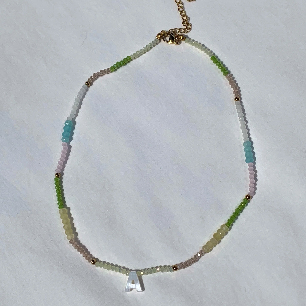 Beaded Initial Necklace