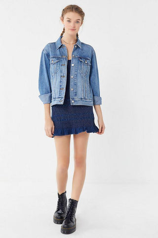 Ex Boyfriend Trucker Jacket - Medium Wash
